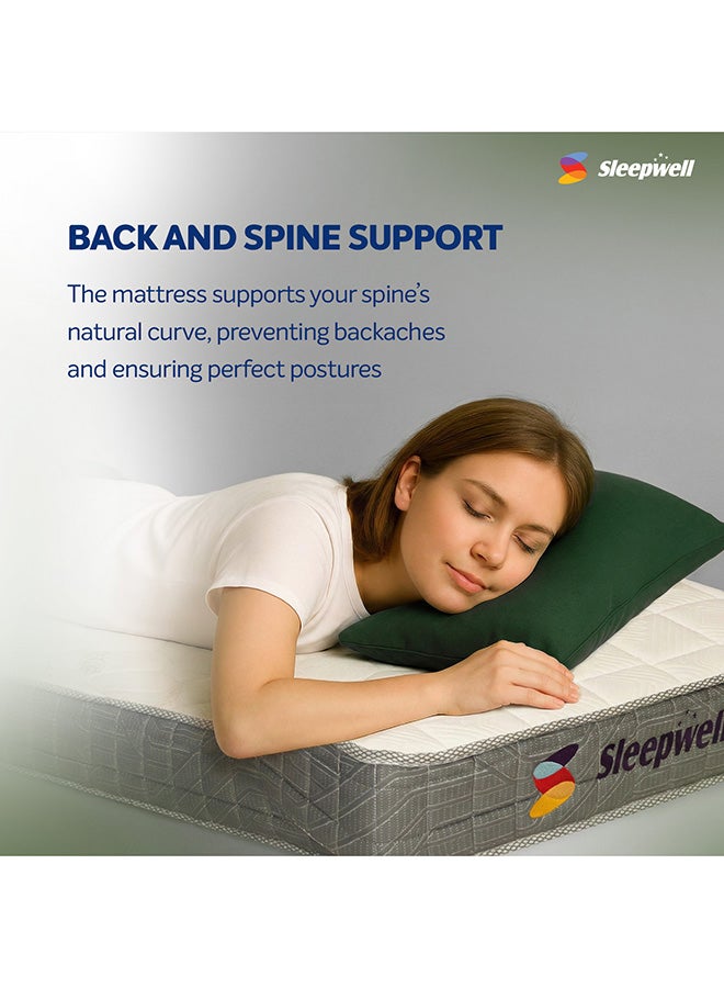 Sleepwell Durafirm Classic Mattress | Deep Back Support | Extra Firm Breathable Three-Layer Foam Structure with Quilting | Premium Knitted Fabric | 200x180x15 - Image 5